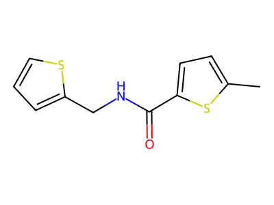 5-methyl-N-(thiophen-2-ylmethyl)thiophene-2-carboxamide structure