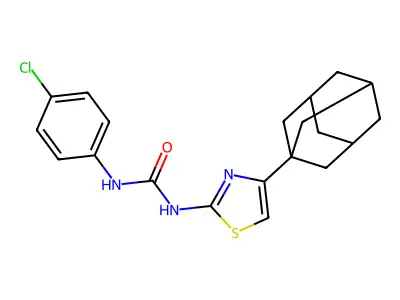 1-[4-(1-Adamantyl)-1,3-thiazol-2-yl]-3-(4-chlorophenyl)urea structure