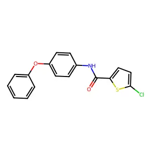 5-chloro-N-(4-phenoxyphenyl)thiophene-2-carboxamide structure