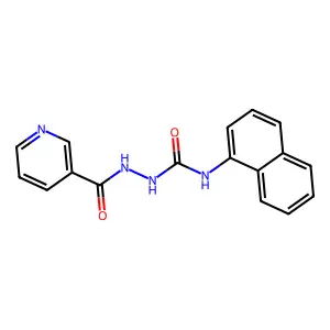1-Naphthalen-1-yl-3-(pyridine-3-carbonylamino)urea structure