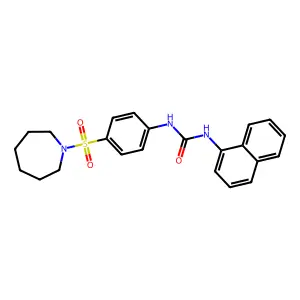 1-[4-(Azepan-1-ylsulfonyl)phenyl]-3-naphthalen-1-ylurea structure