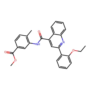 Methyl 3-[[2-(2-ethoxyphenyl)quinoline-4-carbonyl]amino]-4-methylbenzoate structure