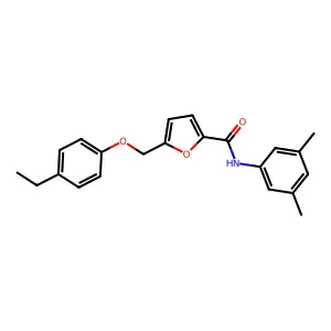 N-(3,5-dimethylphenyl)-5-[(4-ethylphenoxy)methyl]furan-2-carboxamide structure