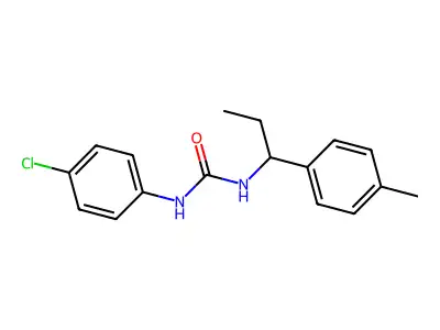 1-(4-Chlorophenyl)-3-[1-(4-methylphenyl)propyl]urea structure