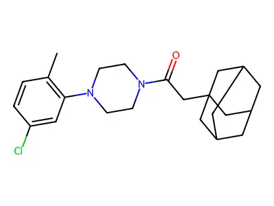 2-(1-Adamantyl)-1-[4-(5-chloro-2-methylphenyl)piperazin-1-yl]ethanone structure