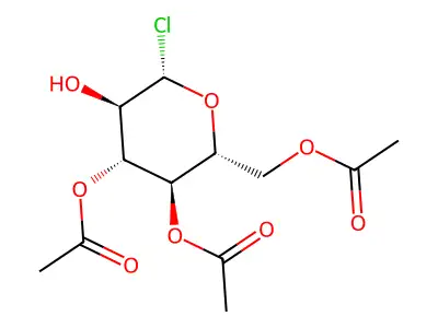 (3,4-Diacetyloxy-6-chloro-5-hydroxyoxan-2-yl)methyl acetate structure