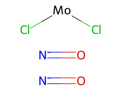 Dichlorodinitrosylmolybdenum structure