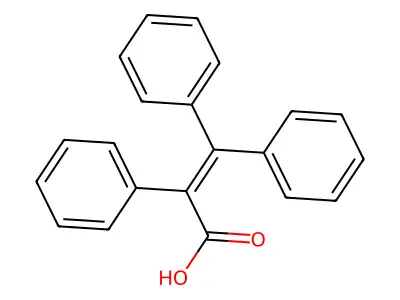 2,3,3-Triphenylprop-2-enoic acid structure