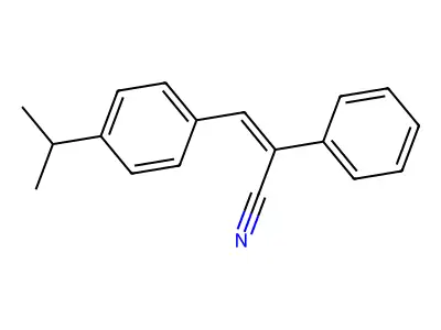 Benzylidene-p-isopropylphenylacetonitrile structure