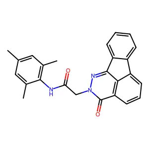 N-mesityl-2-(3-oxoindeno[1,2,3-de]phthalazin-2(3H)-yl)acetamide structure