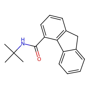 N-(tert-butyl)-9H-fluorene-4-carboxamide structure