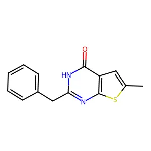 2-Benzyl-6-methyl-3H-thieno[2,3-d]pyrimidin-4-one structure