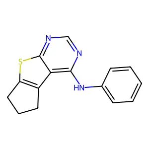 (2,3-Dihydro-1H-8-thia-5,7-diaza-cyclopenta[a]inden-4-yl)-phenyl-amine structure