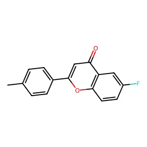 6-Fluoro-2-(4-methylphenyl)chromen-4-one structure