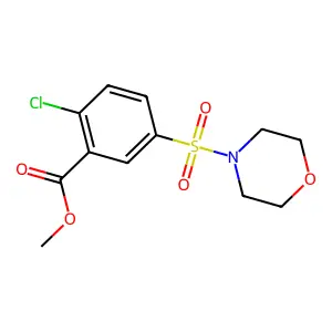 Methyl 2-chloro-5-(morpholine-4-sulfonyl)benzoate structure