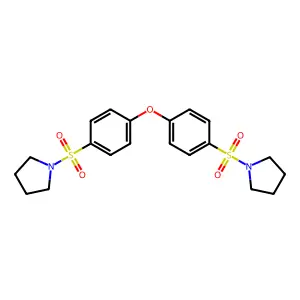 1-[4-(4-Pyrrolidin-1-ylsulfonylphenoxy)phenyl]sulfonylpyrrolidine structure