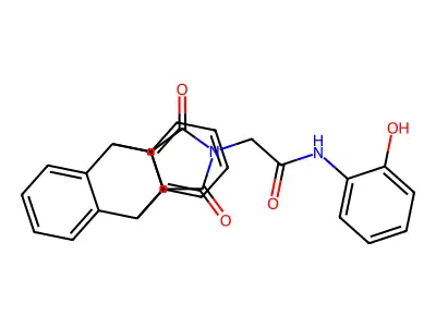 2-(16,18-dioxo-17-azapentacyclo[6.6.5.0~2,7~.0~9,14~.0~15,19~]nonadeca-2,4,6,9,11,13-hexaen-17-yl)-N-(2-hydroxyphenyl)acetamide structure
