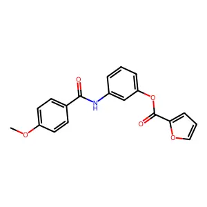 3-[(4-Methoxybenzoyl)amino]phenyl 2-furoate structure
