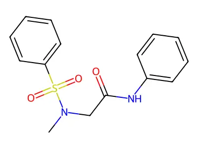 2-[benzenesulfonyl(methyl)amino]-N-phenylacetamide structure