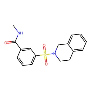 3-(3,4-Dihydroisoquinolin-2(1h)-Ylsulfonyl)-N-Methylbenzamide structure
