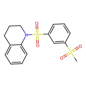 1-(3-methylsulfonylphenyl)sulfonyl-3,4-dihydro-2H-quinoline structure