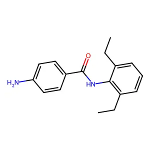4-amino-N-(2,6-diethylphenyl)benzamide structure