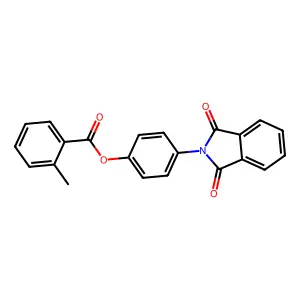 4-(1,3-dioxo-1,3-dihydro-2H-isoindol-2-yl)phenyl 2-methylbenzoate structure
