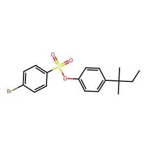 4-(2-Methylbutan-2-yl)phenyl 4-bromobenzenesulfonate structure