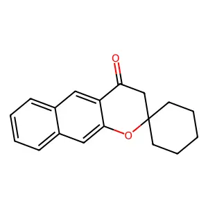2,3-dihydrospiro(4H-benzo[g]chromene-2,1'-cyclohexane)-4-one structure