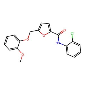 N-(2-Chlorophenyl)-5-((2-methoxyphenoxy)methyl)furan-2-carboxamide structure