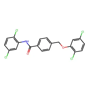 4-[(2,5-dichlorophenoxy)methyl]-N-(2,5-dichlorophenyl)benzamide structure