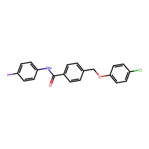 4-[(4-chlorophenoxy)methyl]-N-(4-iodophenyl)benzamide structure