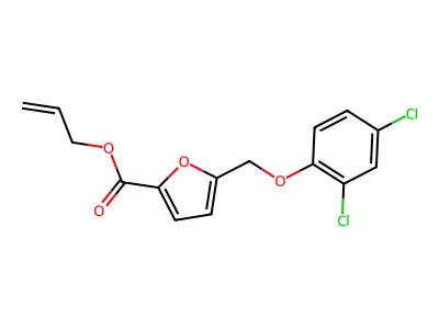 Allyl 5-[(2,4-dichlorophenoxy)methyl]-2-furoate structure