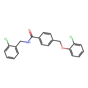 N-(2-chlorobenzyl)-4-[(2-chlorophenoxy)methyl]benzamide structure