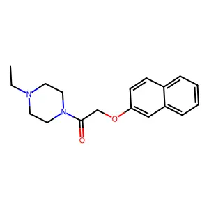 1-(4-Ethylpiperazin-1-yl)-2-naphthalen-2-yloxyethanone structure