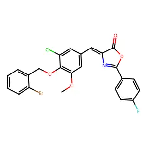 CAS 445251-14-9 - C24H16BrClFNO4 structure
