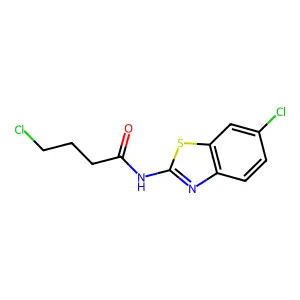 4-chloro-N-(6-chloro-1,3-benzothiazol-2-yl)butanamide structure