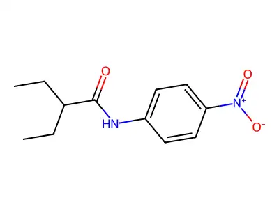 2-ethyl-N-(4-nitrophenyl)butanamide structure