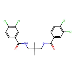 3,4-dichloro-N-[3-[(3,4-dichlorobenzoyl)amino]-2,2-dimethylpropyl]benzamide structure