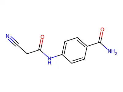 4-[(Cyanoacetyl)amino]benzamide structure