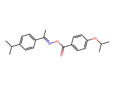 [1-(4-Propan-2-ylphenyl)ethylideneamino] 4-propan-2-yloxybenzoate structure