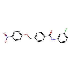 N-(3-chlorophenyl)-4-[(4-nitrophenoxy)methyl]benzamide structure