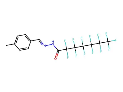 2,2,3,3,4,4,5,5,6,6,7,7,7-Tridecafluoro-N'-[(4-methylphenyl)methylidene]heptanehydrazide structure