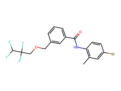 N-(4-bromo-2-methylphenyl)-3-[(2,2,3,3-tetrafluoropropoxy)methyl]benzamide structure