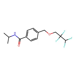 N-isopropyl-4-[(2,2,3,3-tetrafluoropropoxy)methyl]benzamide structure
