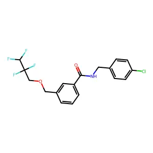 N-(4-chlorobenzyl)-3-[(2,2,3,3-tetrafluoropropoxy)methyl]benzamide structure