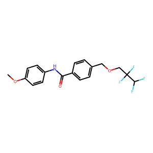 N-(4-methoxyphenyl)-4-[(2,2,3,3-tetrafluoropropoxy)methyl]benzamide structure
