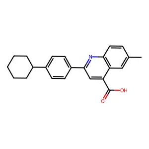 2-(4-Cyclohexylphenyl)-6-methylquinoline-4-carboxylic acid structure