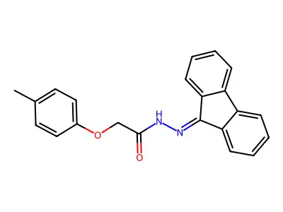 N'-(9H-fluoren-9-ylidene)-2-(4-methylphenoxy)acetohydrazide structure