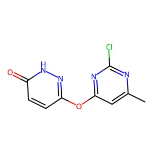 6-[(2-Chloro-6-methylpyrimidin-4-yl)oxy]pyridazin-3-ol structure